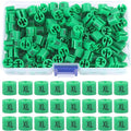 Swpeet 150Pcs Green Plastic Clothes Hanger Size Markers Assortment Kit, XL