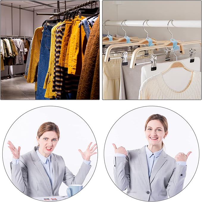 Clothes Hanger Connector Hooks Plastic Cascading Hangers Saving Organizer Hanger Hooks for Heavy Duty Clothes Closet Christmas Gift(40 Pieces)