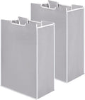Bonuci 2 Pcs Laundry Sorter Replacement Bags Hamper Cart Removable Replacement Laundry Storage Organizer Bag Hamper Liner, No Hooks 14.76 x 8.66 x 21.65 Inch (Gray)