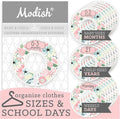 Nursery Organization Closet, Baby Clothes Hanging Size Dividers: Months & Years Sets, Girl Boho Vintage Pink Floral Décor, Useful Nursery Organizer and Storage Baby Shower Registry Necessities