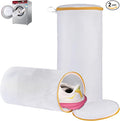 Shoe Washing Machine Bag, Laundry Shoe Bag for Washer and Dryer, White Sandwish Mesh, 2L(8x15in)