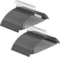Heavy Duty Metal Suit Hangers 40 Pack, Non-Slip PVC Coating, No Shoulder Bumps, Space Saving Clothes Hangers for Sweaters, Coat, Shirts, Skirt, Jackets, Black