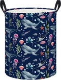 Laundry Hamper, Laundry Basket, Nursery Hamper, Waterproof Storage Bin, Clothes Organizer Basket, Room Decor(Watercolor Ocean)