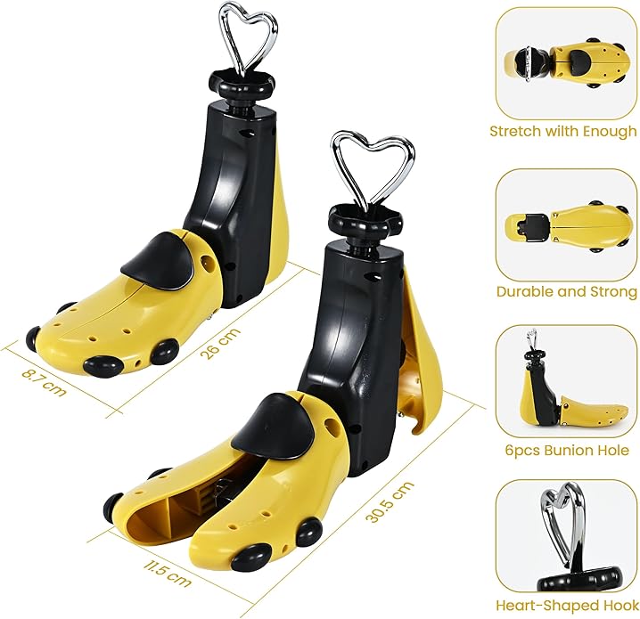 Shoe Stretcher For Women Men,Boot Stretcher Women Men,Shoe Expander Widener Stretch Length Width
