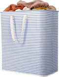 Lifewit 1 Pack Laundry Hamper Large Collapsible Laundry Baskets, Freestanding Waterproof Clothes Hamper with Easy Carry Handles in Laundry Room Bedroom Bathroom College Dorm, Blue, 100L