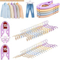 Travel Hangers, Cruise Ship Essentials Travel Essentials, Portable Cruises Must Haves 2025, Folding Hangers for Suitcase, RV Camping Airplane Europe Vacation Essential (30, Mixed)