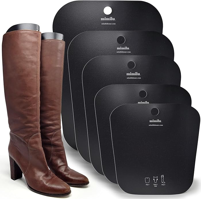 MIMILU 10 Pieces (5 Pairs) Boot Shaper Form Inserts. Stand Up Shape Holder For All Types Of Boots