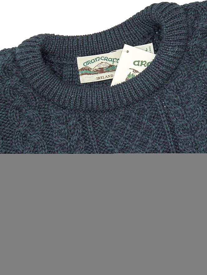 Aran Crafts Aran Crew Neck Sweater (100% Wool)