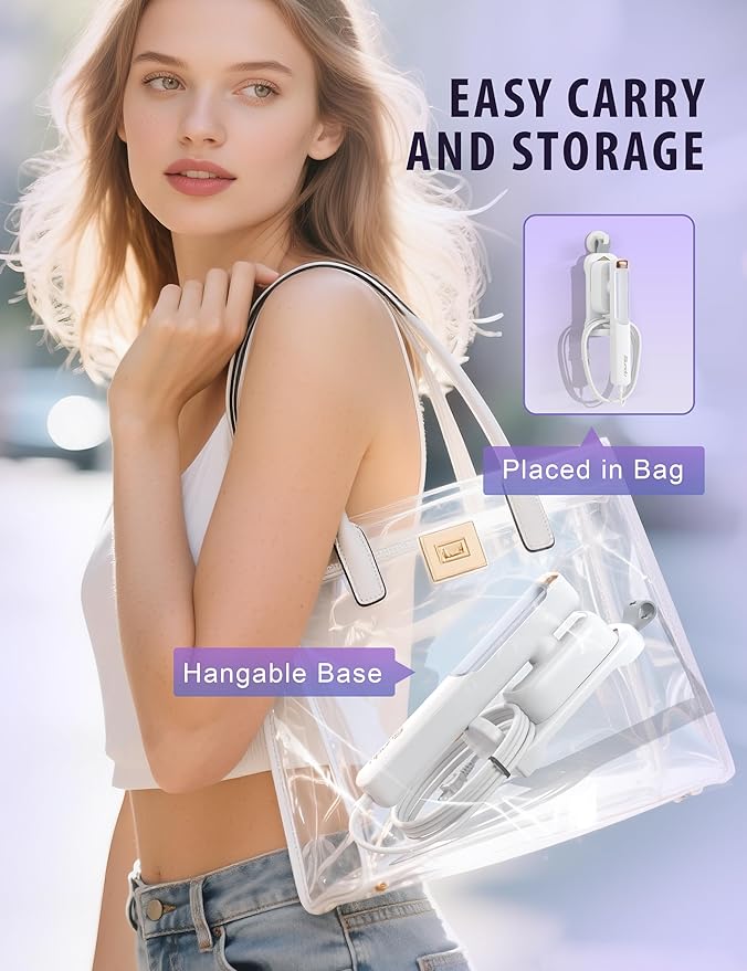 Steamer Iron for Clothes, Portable 2 In 1 Travel Handheld Garment Steamer, Steam Iron for Travel and Home