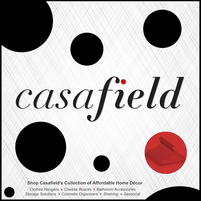Casafield 50 Ivory Velvet Suit Hangers - Space-Saving Non-Slip Clothes Hanger