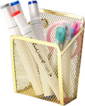 Magnetic Pencil Holder,Mesh Stainless Steel Pen Basket, Metal Writing Utensil Storage Organizer for Whiteboard,Blackboard,Kitchen, Locker, Home, or Office