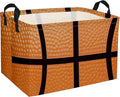Rectangular Basketballs Baskets Gift Basket Empty Kids Storage Bins Baby Boy Basket Kids Toy Storage Bin Organizer Box Basketball Room Decor for Home(Basketball)