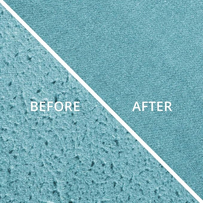 GLEENER Fabric Shaver & Lint Remover |Battery-Free 4-in-1 Depiller with 3 Fabric-Safe Edges for Clothes & Upholstery (Turquoise)