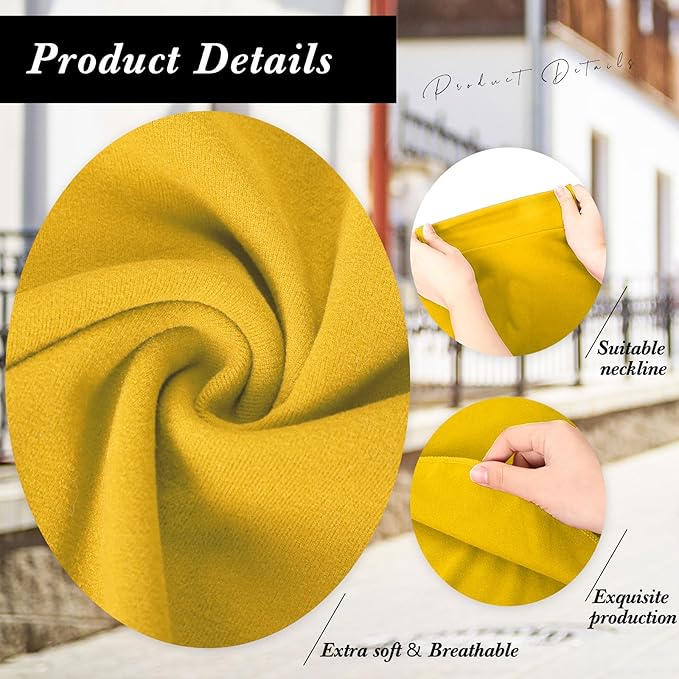 Turtleneck Dickey Extra Large Fake Collar Detachable Dickey Collar Half Mock Turtleneck for Men Women