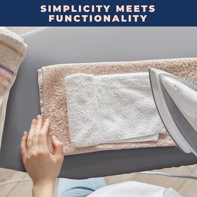 Ironing Board Cover and Pad Extra Thick Heavy Duty Padded 4 Layers, Silver Coated Ironing Board Cover, Non Stick Scorch and Stain Resistant Standard Size 15x54 Inch with Elasticized Edges
