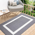 OLANLY Indoor Door Mat, 40x32, Non-Slip Absorbent Resist Dirt Entrance Mat, Washable Low-Profile Inside Entry Doormats for Entryway, Grey