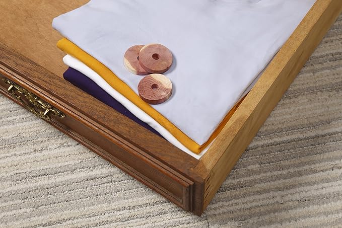 Cedar Blocks for Clothes Storage -Cedar Essence Cedar Rings (20 Pack) Made in USA