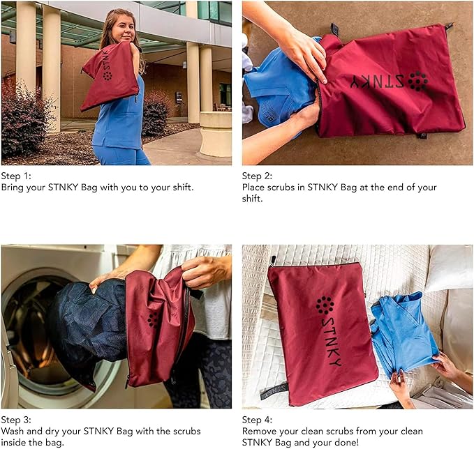 STNKY Bag Pro - Laundry Bag - Wash Bag for Health Workers, Sports, Fitness & Travel