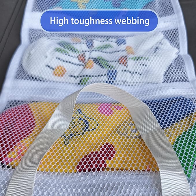 Mesh laundry bags for washing machine, can wash 10 pairs of socks, maintain shape, keep one pair,Laundry room organization suitable for socks and small items, 2pcs (Small)