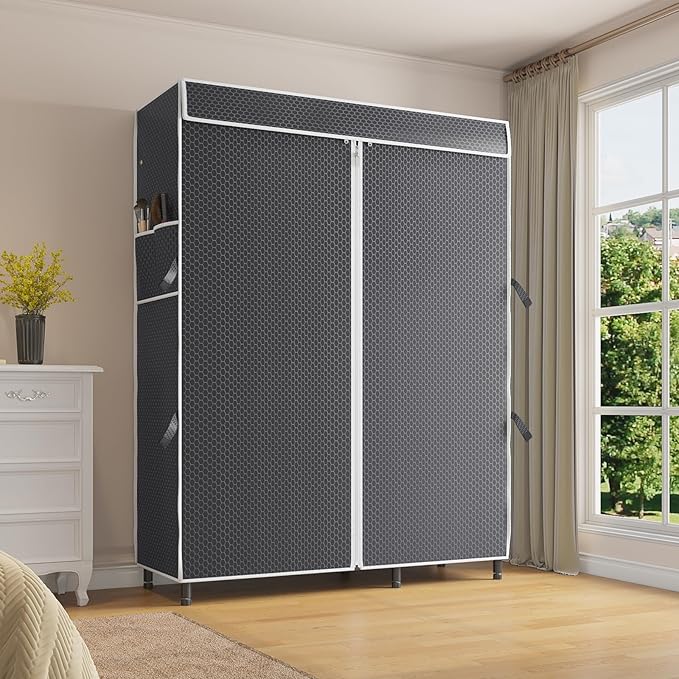 VIPEK Cover ONLY for V2/V2S/V7/R4/R3 Plus Clothes Rack, Dustproof Zippered Polyester Fabric Cover, Sturdy, Wrinkle Resistance, Breathability Keep Garments Dry, 46.1" L X 17.7" W X 75.2" H, Black
