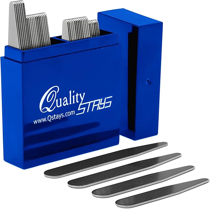 36 Metal Collar Stays in Plastic Box – 2.5" Long Inserts