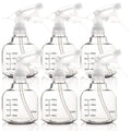 Youngever 6 Pack Empty Plastic Spray Bottles, Spray Bottles for Hair and Cleaning Solutions (12 Ounce)