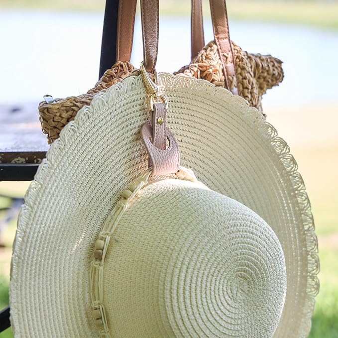 BAREFOOT CARIBOU Hat Clip for Travel, Hands-Free Bag, Backpack, Purse, and Hiking Gear Clip-on Holder Strap for Baseball, Snapback, and Ponytail Caps