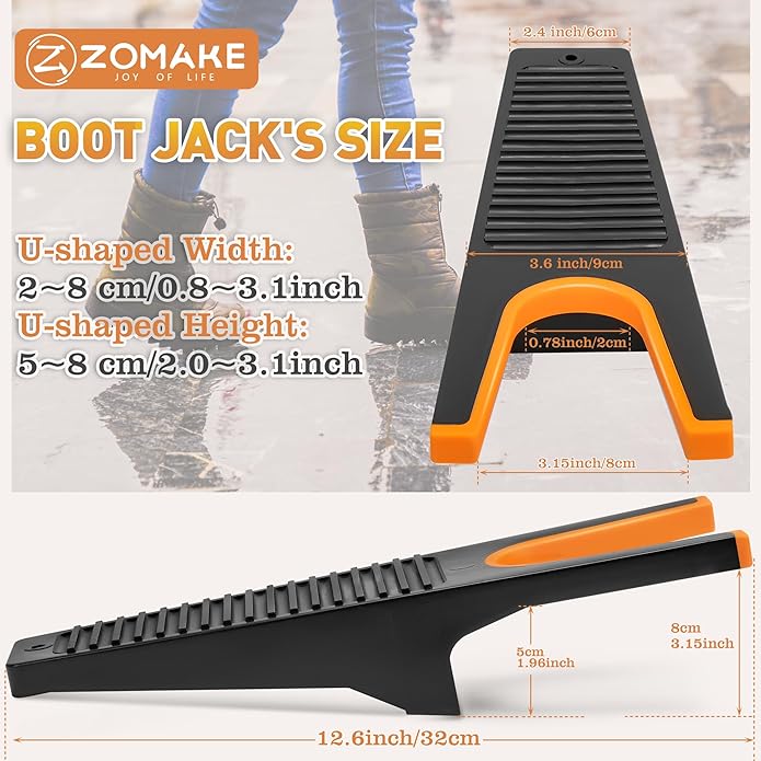 ZOMAKE Boot Jack,Boot Remover for Cowboy Boots, Boot Puller Boot Take Off Helper Boot Removal Tool for Men Women