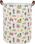Kids Laundry Basket Farm Hamper for Nursery Boy and Girl Cute Kids Toys Storage Bin Organizer Room Decor for Home(Farm)