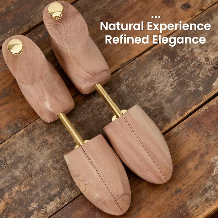 Cedar Boot Tree for Men,Boot Trees,Boot Stretcher & Shaper,with Storage Bags and Boot Crease Protectors