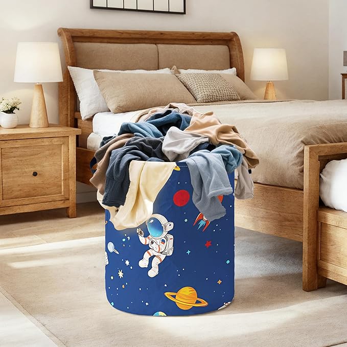 Clothes Blankets Towel and Toy Storage Bag for Bedroom,Laundry Basket With Handles,Dirty Clothes Hamper For Bathroom,Living Room Closet Organizer