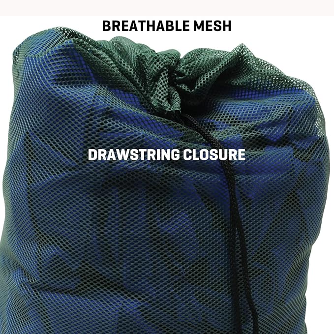 BlackCanyon Outfitters BCOMLBGN Mesh Laundry Bag for College or Delicates 22" x 32" Portable Dorm Essentials Let-It-Breathe Laundry Storage for Dorm College or Camp
