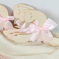 Wooden Swan Hangers with Pink Satin Bows, Gold Glitter Accents, 10 Pieces, Nursery Decor for Baby Shower，Suit Hangers- Girls Bedroom Closet Decorations,Kids Hanger with Bow,Baby Clothes Storage