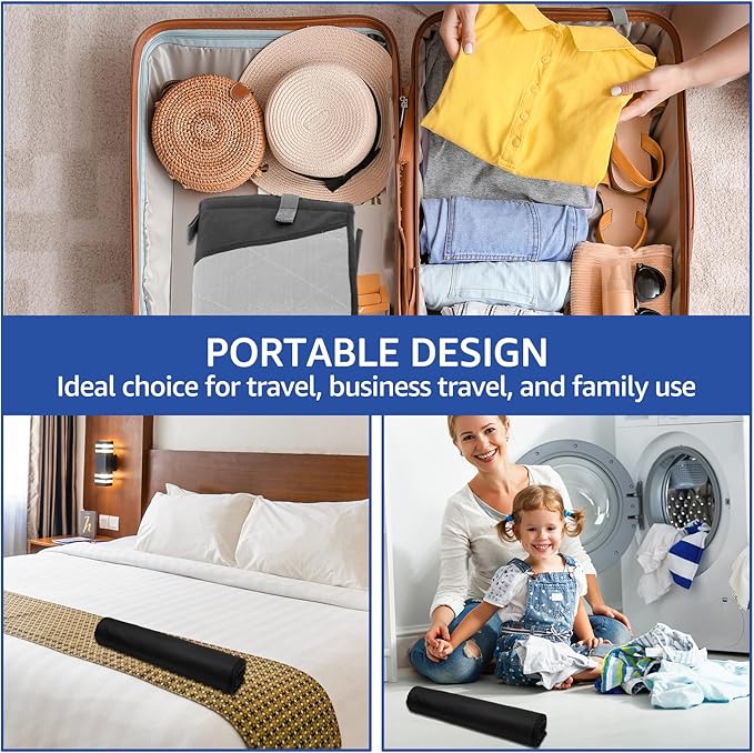 Over-The-Door Steamer Pad, Portable Vertical Ironing & Pressing Board, Ideal for Home & Travel Use, 45.27x18.89in, Convenient & Space-Saving Clothes Steamer
