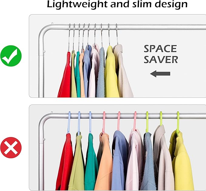 KEETDY 20 Pack Metal Hangers Coat Hangers Heavy Duty Stainless Steel Clothes Hanger for Closet Clothing Shirt Suit Pant 16.4 Inch