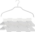 Mawa by Reston Lloyd Silhouette Series Non Slip Saving Clothing Hanger for Shirts and Dresses, Style 41/F,Set of 140, White