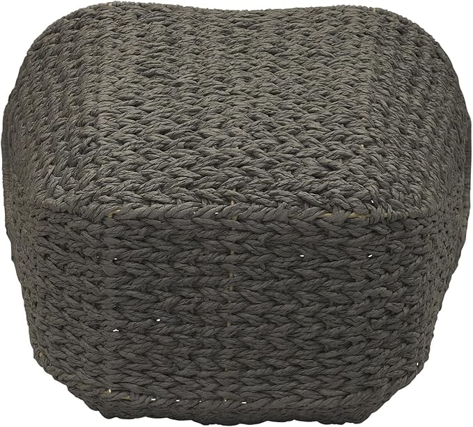 Household Essentials Paper Rope Basket with Handles, Natural Woven Woven Storage Basket, Great for Decoration or Organization