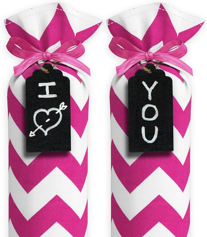 Boot Shaper Stands for Closet Organization - Keeps Them Shaped Properly - Many Patterns to Choose from - 1 Pair (Pink Chevron)
