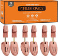 Cedar Space Wooden Shoe Stretcher Tree, 6.5-14 Sizes Cedar Wood Shoe Trees,2/4PC Shoe Stretcher for Men, Sneakers,Boots