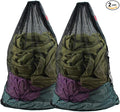 2 Pack Mesh Laundry Bags, 23 x 35 Inches Heavy Duty Mesh Wash Bags with Drawstring Closure for College, Dorm, Travel, Family and Apartment Dwellers, Black