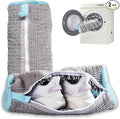 Shoe Washing Machine Bag, 2Pcs Reusable Shoe Cleaning Bag for Washing Machine, Shoe Laundry Bag for Washer, Cleaner bag for Sneakers Tennis Shoes (Grey 2pcs)