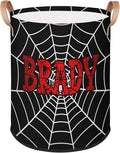 Spider Wed Personalized-Laundry-Hamper-Basket for Kids Custom Name Collapsible Storage Organizer Bin Dirty Clothes Toys Hamper for Boys Nursery in Laundry, Bedroom, Bathroom Wed-7