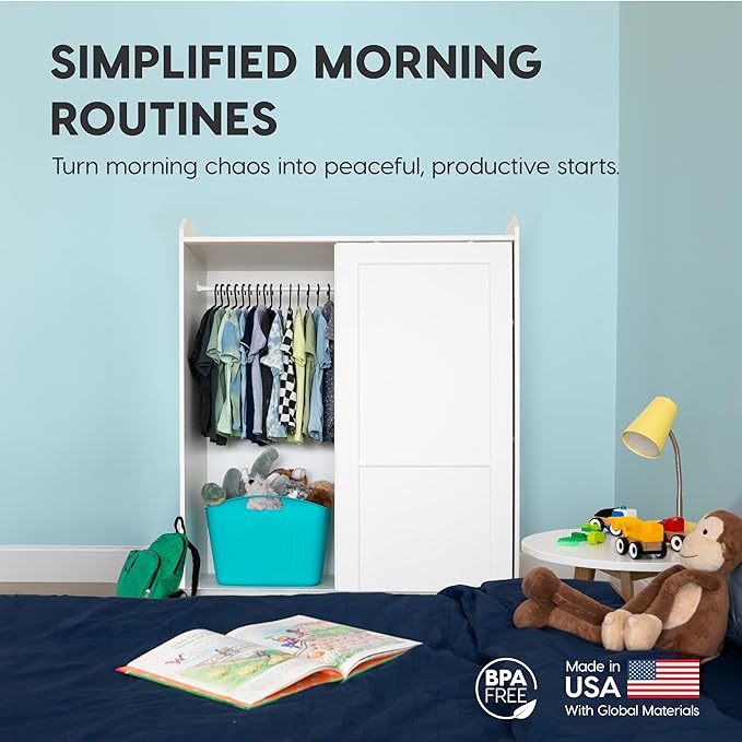 IRIS USA Extra Small Hangers 50 Pack, 11.87" W x 6.75" H, Clothes Hangers with Shoulder Grooves, S- Shaped Design, for Shirt Dress, Durable Flexible, Space Saving Laundry Room Closet Organizer, Black