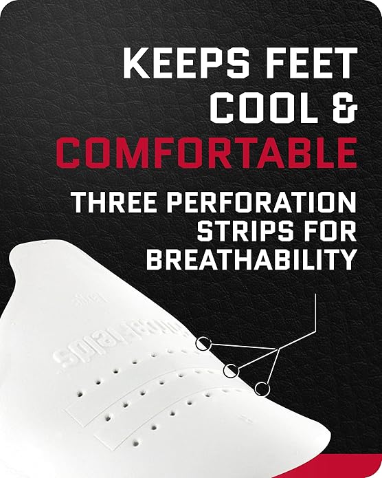 FORCEFIELD Shoe Crease Preventer - Foam Crease Protector for Shoes & Boots - Fits Inside Toe Box, Prevents Creasing - Adhesive Strips for Secure Fit - Fits Kids Size 4-7, Women’s 5-12, Men’s 8+