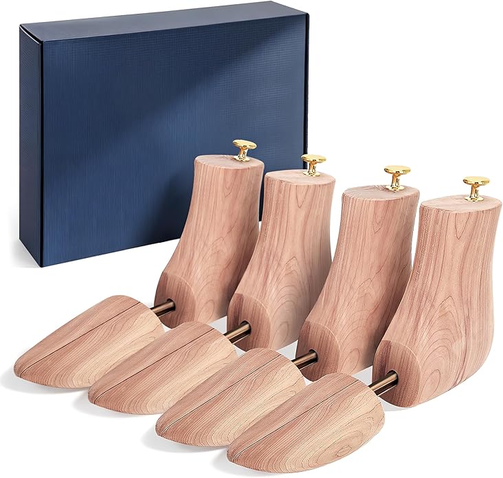 Cedar Boot Tree for Men,Boot Trees,Boot Stretcher & Shaper,with Storage Bags and Boot Crease Protectors