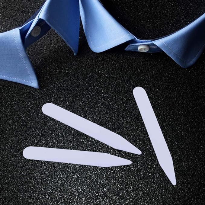 NUOBESTY Shirt Collar Band Collar Strip in 3 Sizes 200pcs for Shirt Men Dressing