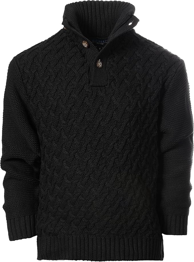 Gioberti Kids and Boys Mock Neck Pullover Knitted Sweater