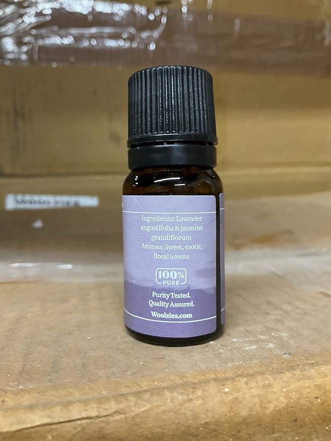 Woolzies 100% Pure & Natural Still Breeze Essential Oil Blend | Lavender & Jasmine Therapeutic Grade Oil Blend | Use with Wool Dryer Balls or Oil Diffuser (10 ML)