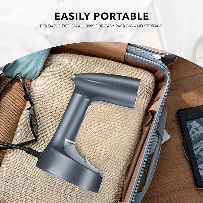 Steamer for Clothes,Fast Heat-up & Wrinkle Removal Handheld Steam Garment Steamer, Portable 1600W,200ml Tank Clothes Steamer,and Convenient for Home & Travel Use,Suitable for All Fabrics(Grey)