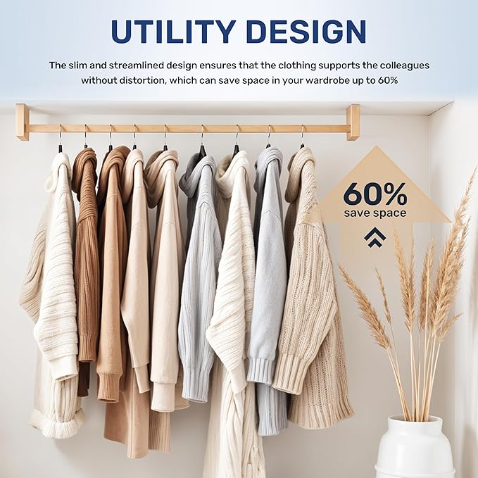 YSSOA 50 Pack Velvet Hangers, Heavy Duty Coat Hangers with 360° Swivel Hooks, Non-Slip Clothes Hangers with Shoulder Notches, for Coat, Pants, Black